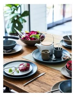 Outlet 👍 Vue Desert Bloom 12pc Dinner Set Midnight Blue ⌛