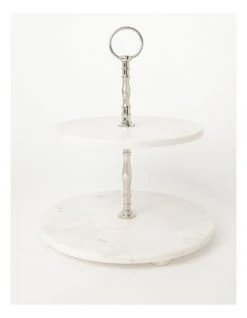 Best deal 🔔 Heritage Marble 30cm 2 Tier Cake Plate 🎁