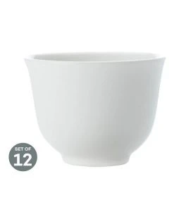 Cheapest 🥰 Maxwell & Williams White Basics Chinese Tea 100ML Set of 12 ⭐