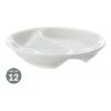 Discount ⌛ Maxwell & Williams White Basics Round Divided Sauce 10cm Set of 12 🥰