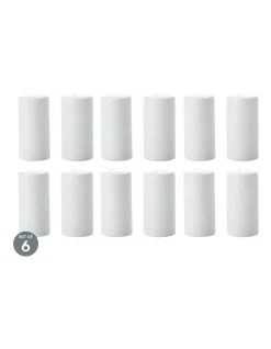 Best Sale 🔥 Maxwell & Williams White Basics Cylindrical Salt & Pepper Set of 6 🤩