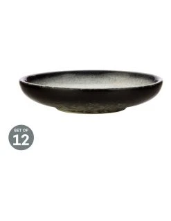 Best Sale 🔔 Maxwell & Williams Caviar Round Sauce Dish 10cm Granite Set of 12 🔥