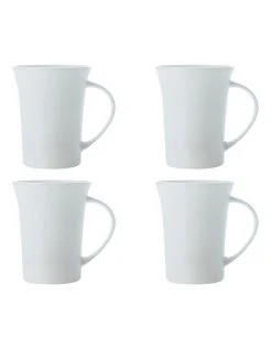 Budget 🔥 Maxwell & Williams Cashmere Flared Mug 380ML Set of 4 😀
