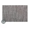 Flash Sale 🔥 Maxwell & Williams Placemat Lurex 45x30cm Grey Stripe Set of 12 ⌛
