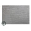 Deals ✨ Maxwell & Williams Table Accents Leather Look Placemat 43x30cm Grey Plait Set of 12 🎉