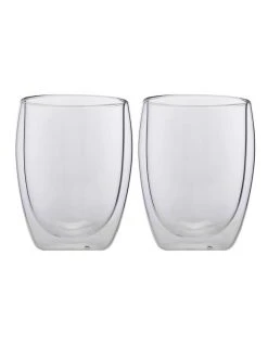 Best Sale ✔️ Maxwell & Williams Blend Set of 2 350ml Double Wall Cup ⌛