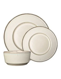Wholesale 🤩 Jamie Oliver Flat Rim Reactive 12 Piece Dinner Set - Taupe 😉 -Savor Home Store 803116450 1 720x928