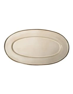 Buy ⌛ Jamie Oliver Flat Rim Reactive Large Serving Platter - Taupe ⌛
