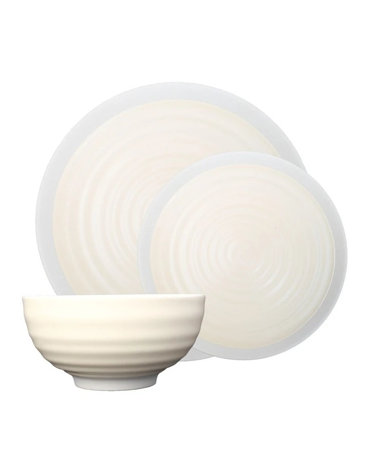 Buy ๐ Jamie Oliver Rippled Circles 12 Piece Dinner Set - Cream ๐ 1 Buy ๐ Jamie Oliver Rippled Circles 12 Piece Dinner Set - Cream ๐