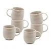 New 🔔 Salt&Pepper NAOKO Mug - 380ml - Latte - Set of 6 ⭐