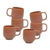Budget 👏 Salt&Pepper Hue Mug - 380ml - Rust - Set of 6 🤩