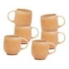 Outlet ✨ Salt&Pepper Naoko Mug - 380ml - Orange - Set of 6 ⭐