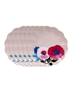 Hot Sale ⭐ Salt&Pepper Willow Plate - 20cm - Peony - Set of 6 ⭐