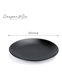 Cheap 🛒 Cooper & Co 21cm Annisa Side Plate Set Of 6 Black 🥰 -Savor Home Store 810176140 3 720x928