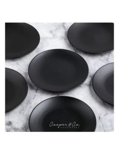 Cheap 🛒 Cooper & Co 21cm Annisa Side Plate Set Of 6 Black 🥰 -Savor Home Store 810176140 4 720x928