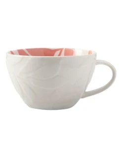 New ✨ Maxwell & Williams Andalusia Leaf 540ml Jumbo Mug Apricot ⌛