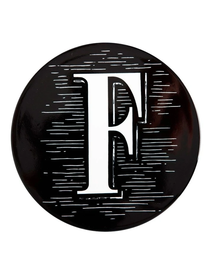 New ๐ Maxwell & Williams The Letterettes Ceramic 10.5cm F Gift Boxed Round Coaster Black โค๏ธ 1 New ๐ Maxwell & Williams The Letterettes Ceramic 10.5cm F Gift Boxed Round Coaster Black โค๏ธ