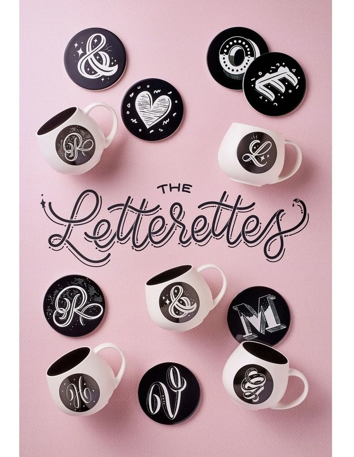Wholesale โค๏ธ Maxwell & Williams The Letterettes Ceramic 10.5cm # Gift Boxed Round Coaster Black ๐ 2 Wholesale โค๏ธ Maxwell & Williams The Letterettes Ceramic 10.5cm # Gift Boxed Round Coaster Black ๐ - Image 2
