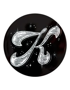 Hot Sale โ Maxwell & Williams The Letterettes Ceramic 10.5cm K Gift Boxed Round Coaster Black ๐