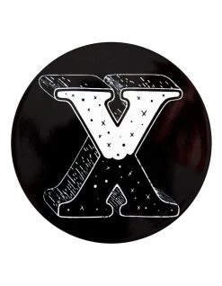 Cheap ✨ Maxwell & Williams The Letterettes Ceramic 10.5cm X Gift Boxed Round Coaster Black 🥰