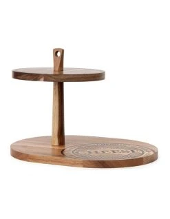 Buy 🎉 Salt&Pepper Fromage 2 Tier Serving Stand Natural 🤩