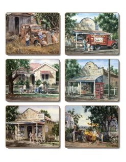 Budget ✨ Cinnamon Times Now Past Set of 6 Coasters 🌟