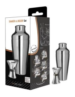 Best Pirce ✔️ Uber Bar Tools Shaker & Jigger Set Chrome ⭐