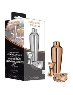 Best Sale 👍 Uber Bar Tools Shake Measure & Strain Pack Copper ✔️
