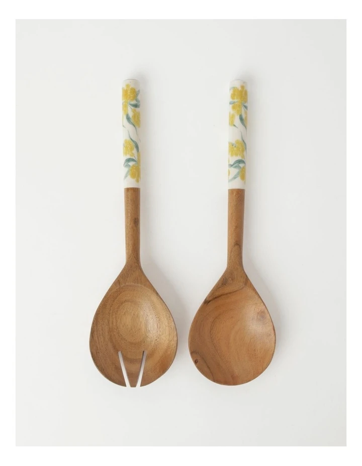 Top 10 ❤️ Australian House & Garden ☀️ Summer Wattle Salad Server Set 2 🤩 1 Top 10 ❤️ Australian House & Garden ☀️ Summer Wattle Salad Server Set 2 🤩