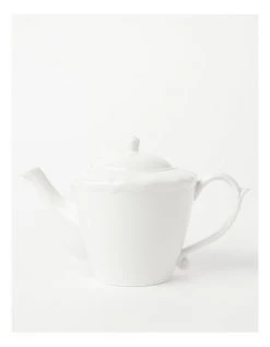 Hot Sale ⭐ Heritage Scalloped Teapot White ⌛