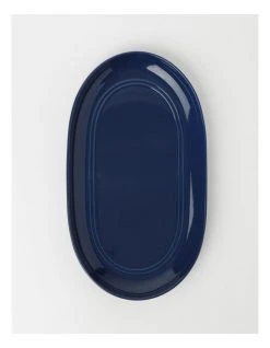 New ⭐ Heritage Avenue Oval Platter Indigo ⌛