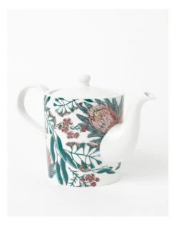 Budget ⭐ Heritage Australian Floral Teapot with Strainer White 🔥 -Savor Home Store 826734790 3 720x928