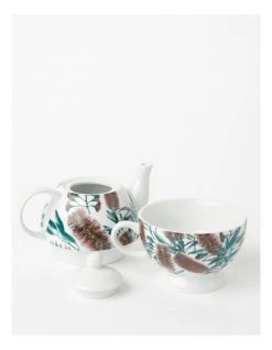 Promo ❤️ Heritage Australian Floral Teapot for One White 👏 -Savor Home Store 826734880 3 720x928