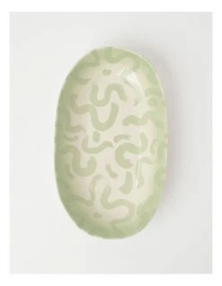 Wholesale 🎉 Vue Swirl Oval Platter Large Green 😀