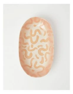 Brand new 👍 Vue Swirl Oval Platter Large Pink 🔥