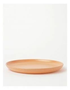 Outlet 🥰 Vue Desert Bloom Round Platter Peach 😀