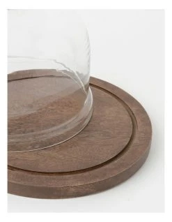 Top 10 ⭐ Heritage Walnut Look Small Glass Dome Wood Board 25cm x 19cm ⭐ -Savor Home Store 826995790 2 720x928