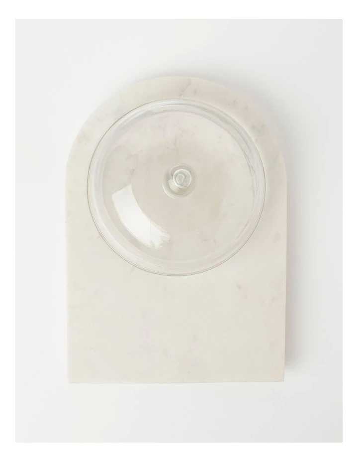 Budget ๐ Heritage White Marble Cake Dome With Glass ๐ 2 Budget ๐ Heritage White Marble Cake Dome With Glass ๐ - Image 2