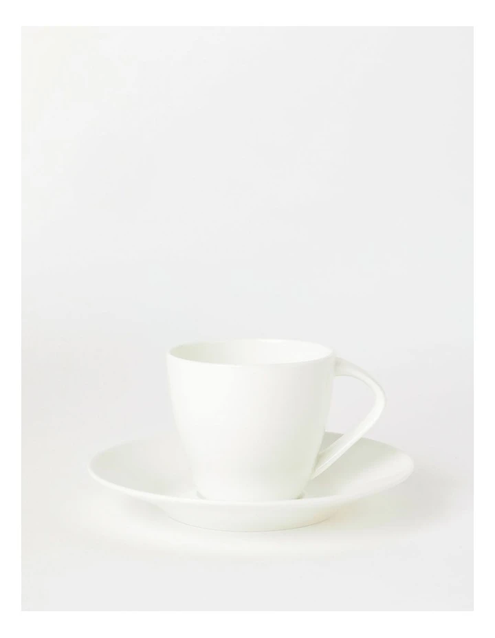 Cheap ✨ Vue Studio Tea Cup & Saucer Plain White 🥰 1 Cheap ✨ Vue Studio Tea Cup & Saucer Plain White 🥰