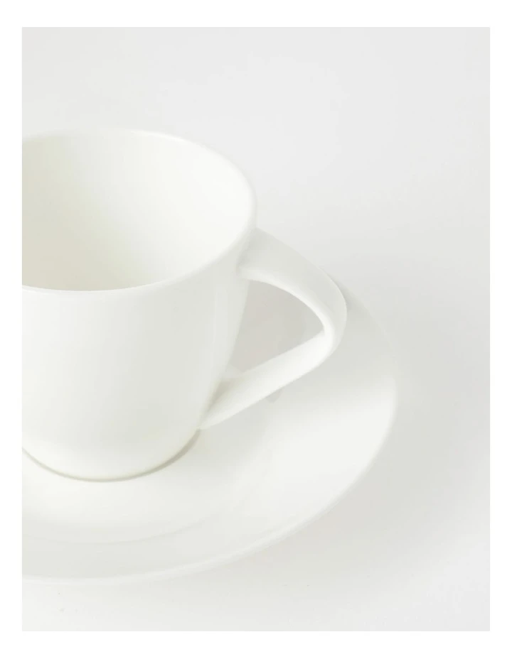 Cheap ✨ Vue Studio Tea Cup & Saucer Plain White 🥰 2 Cheap ✨ Vue Studio Tea Cup & Saucer Plain White 🥰 - Image 2