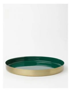 Hot Sale ⭐ Heritage Heirloom Aura Round Serving Tray Green 🌟