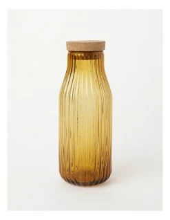 Cheapest ⭐ Vue Palma Carafe With Cork Lid Orange 1.1 Litre ⌛