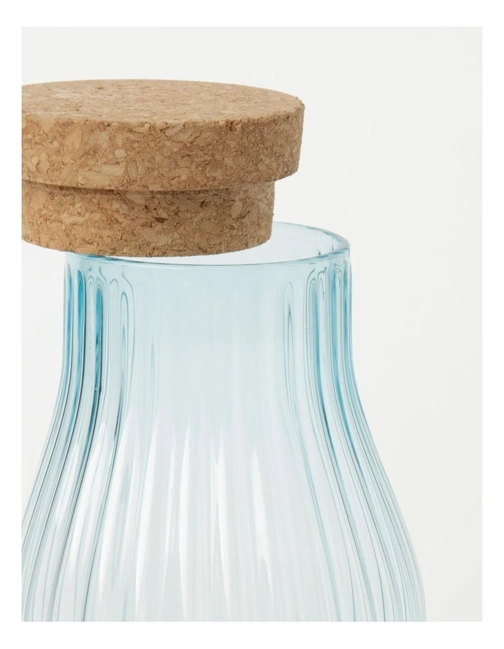 Budget ๐ฏ Vue Palma Carafe With Cork Lid Blue 1.1 Litre โจ 3 Budget ๐ฏ Vue Palma Carafe With Cork Lid Blue 1.1 Litre โจ - Image 3