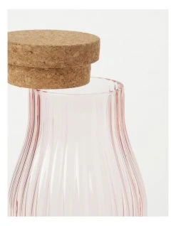 Best Pirce 😀 Vue Palma Carafe With Cork Lid Pink 1.1 Litre 🧨 -Savor Home Store 829013320 4 720x928