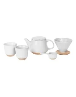 New ⭐ Robert Gordon Ritual Collection Coffee Set - Speckled White with raw speckled clay ✔️