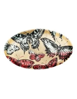 Promo 🛒 Robert Gordon X Bromley Platter Oval - Gold Butterflies ✔️