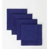 Outlet 🔔 Heritage Elizabeth 4pk Napkin - Navy Blue 🛒