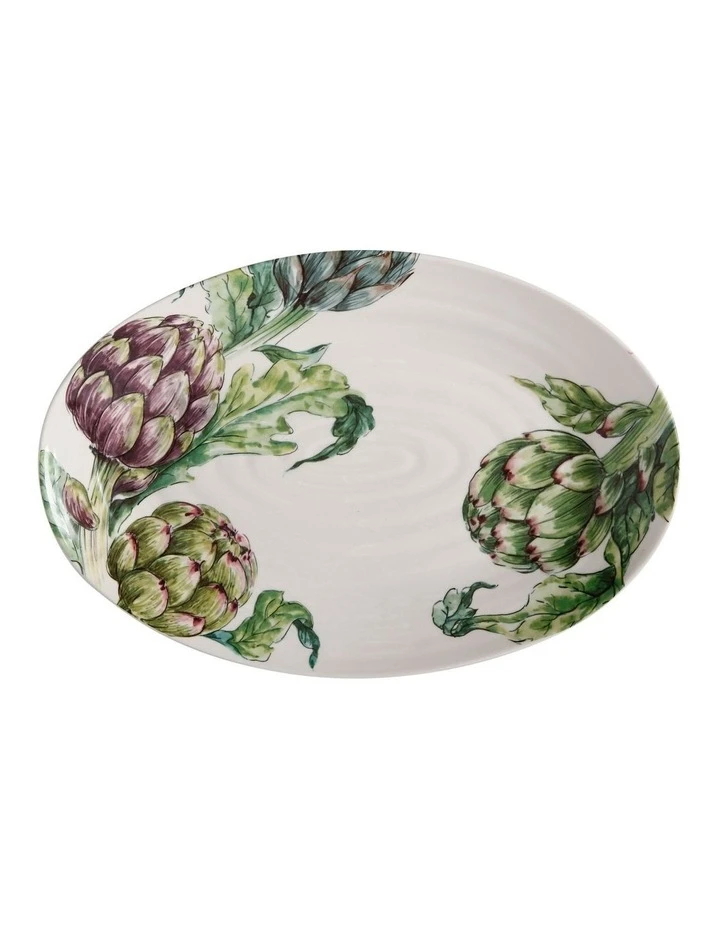 Discount ๐คฉ Casa Domani Carciofi Oval Platter 38x26cm โจ 1 Discount ๐คฉ Casa Domani Carciofi Oval Platter 38x26cm โจ