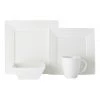 Best Sale 🤩 Casa Domani Casual White Evolve Square Dinner Set 16pc Gift Boxed ✨