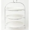 Brand new 👍 Heritage Tea Party Serving Stand Set Of 3 Round Plates 😍